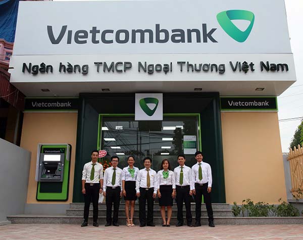 Một chi nhánh ngân hàng Vietcombank